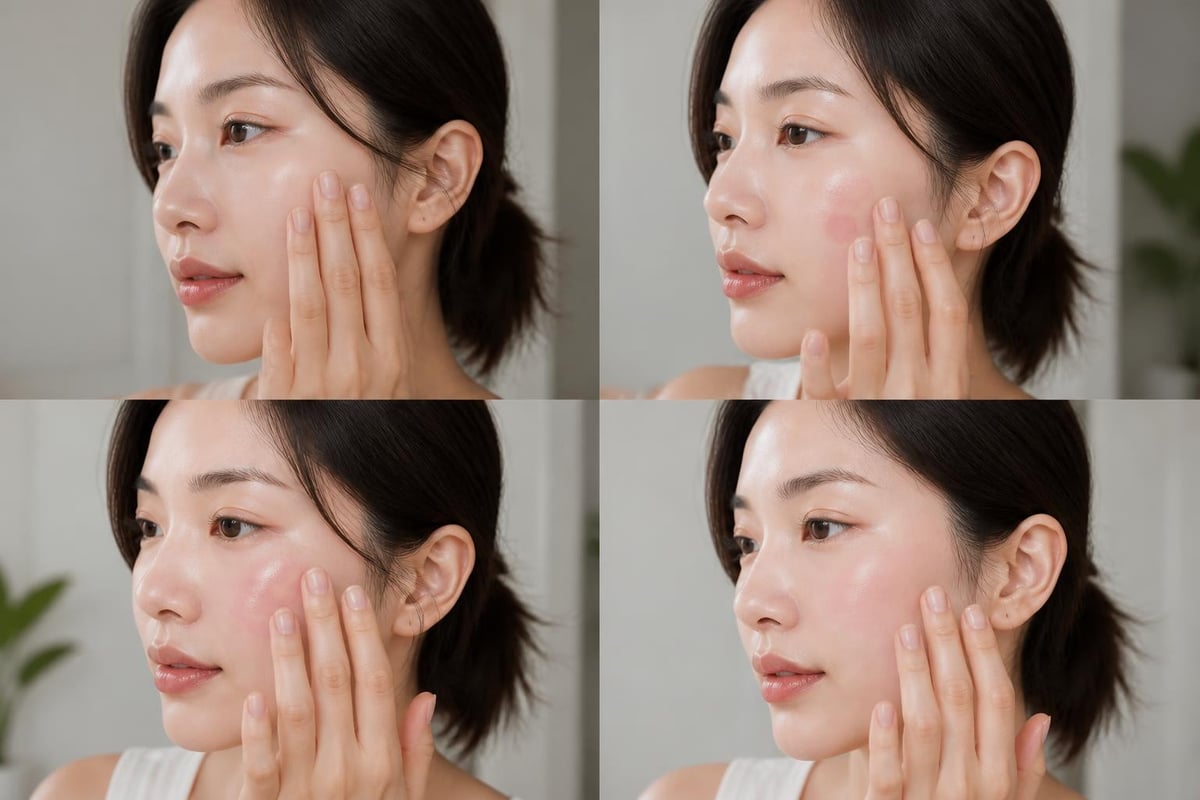 Finger application technique demonstration