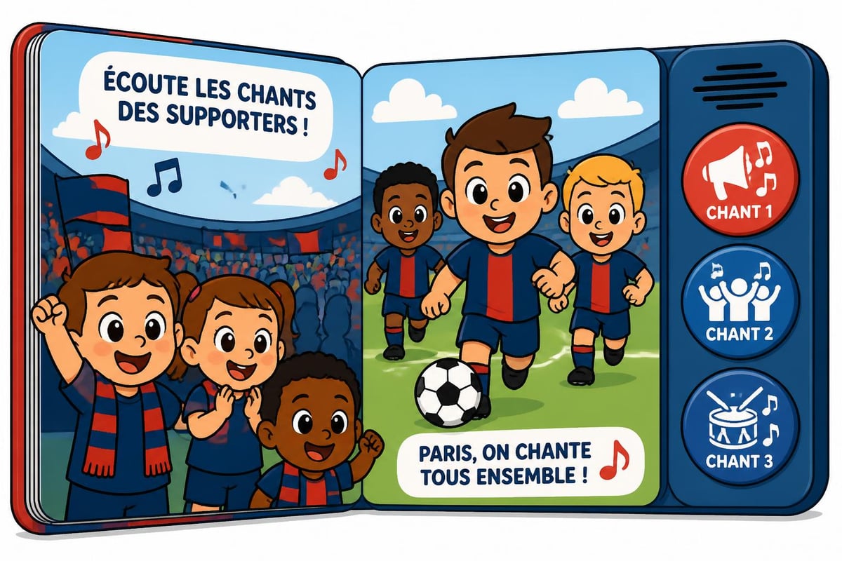 Fonctionnalités d'un livre sonore PSG