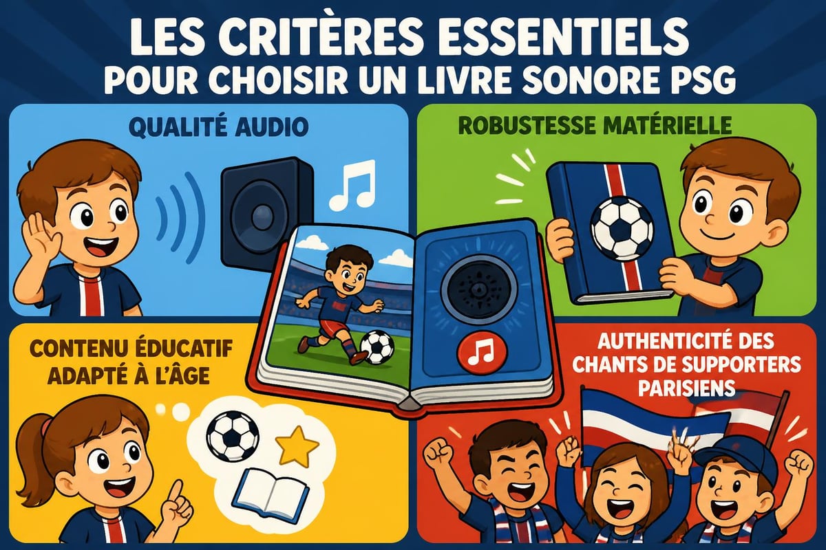 Critères de sélection livre sonore