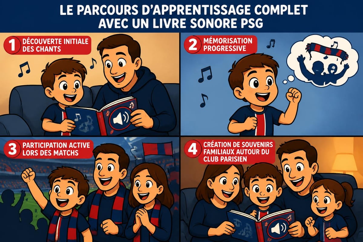 Expérience d'apprentissage livre sonore PSG