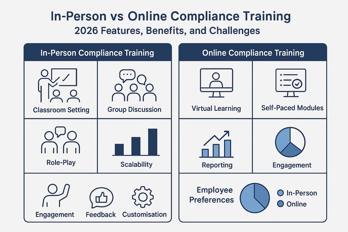 In-Person Compliance Training: Features, Benefits, and Limitations