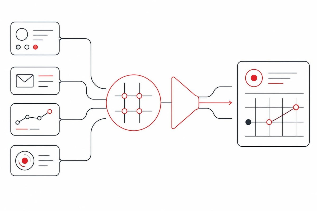 Sales funnel data integration architecture