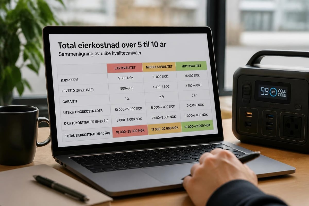 Total eierkostnad beregning