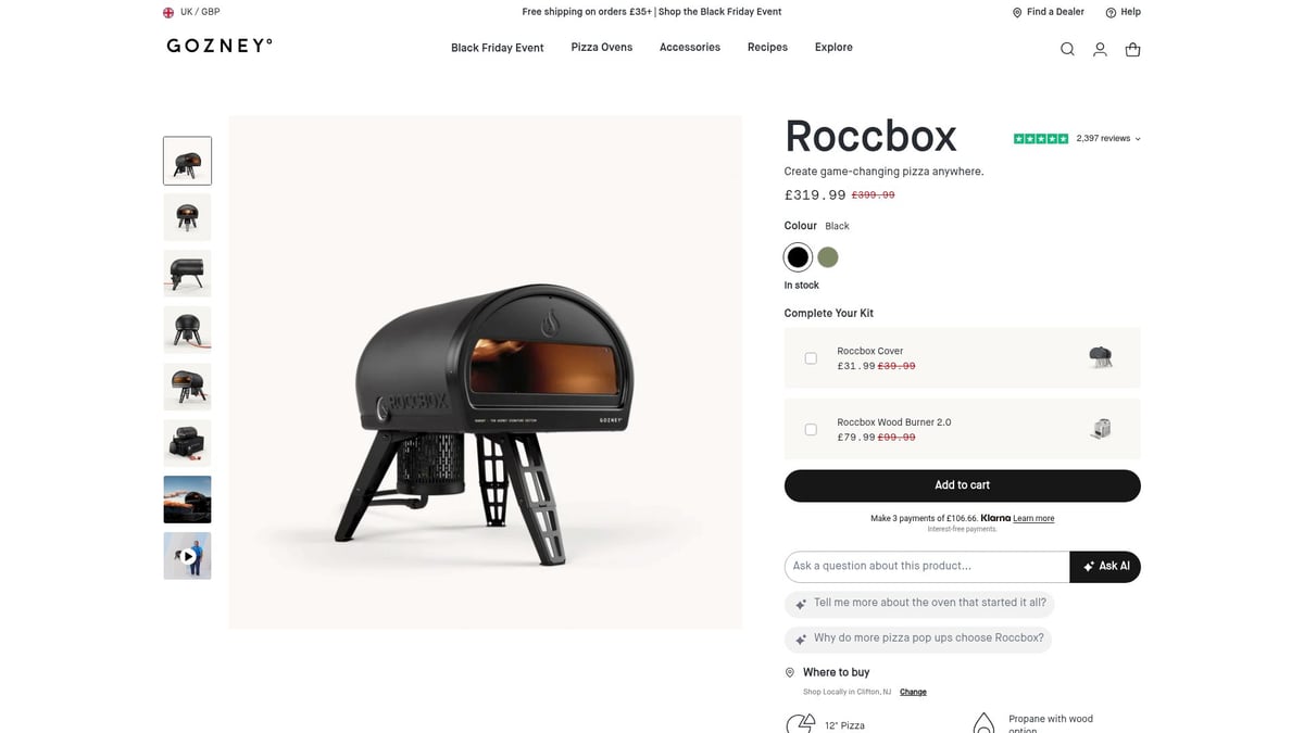 7 Best Outdoor Ovens UK for Your Garden in 2025 - Gozney Roccbox Portable Outdoor Pizza Oven