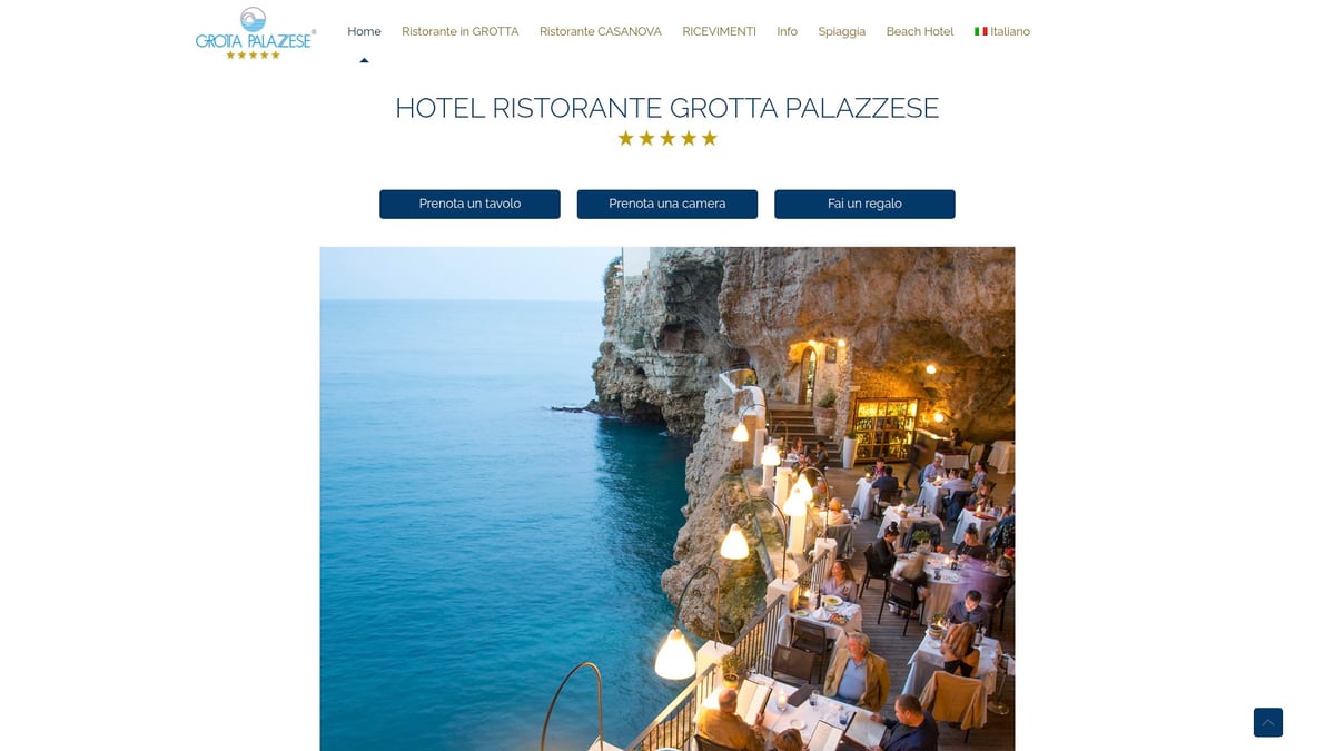 7 Restaurants Unique You Need to Experience in 2026 - Grotta Palazzese – Cave Dining, Italy