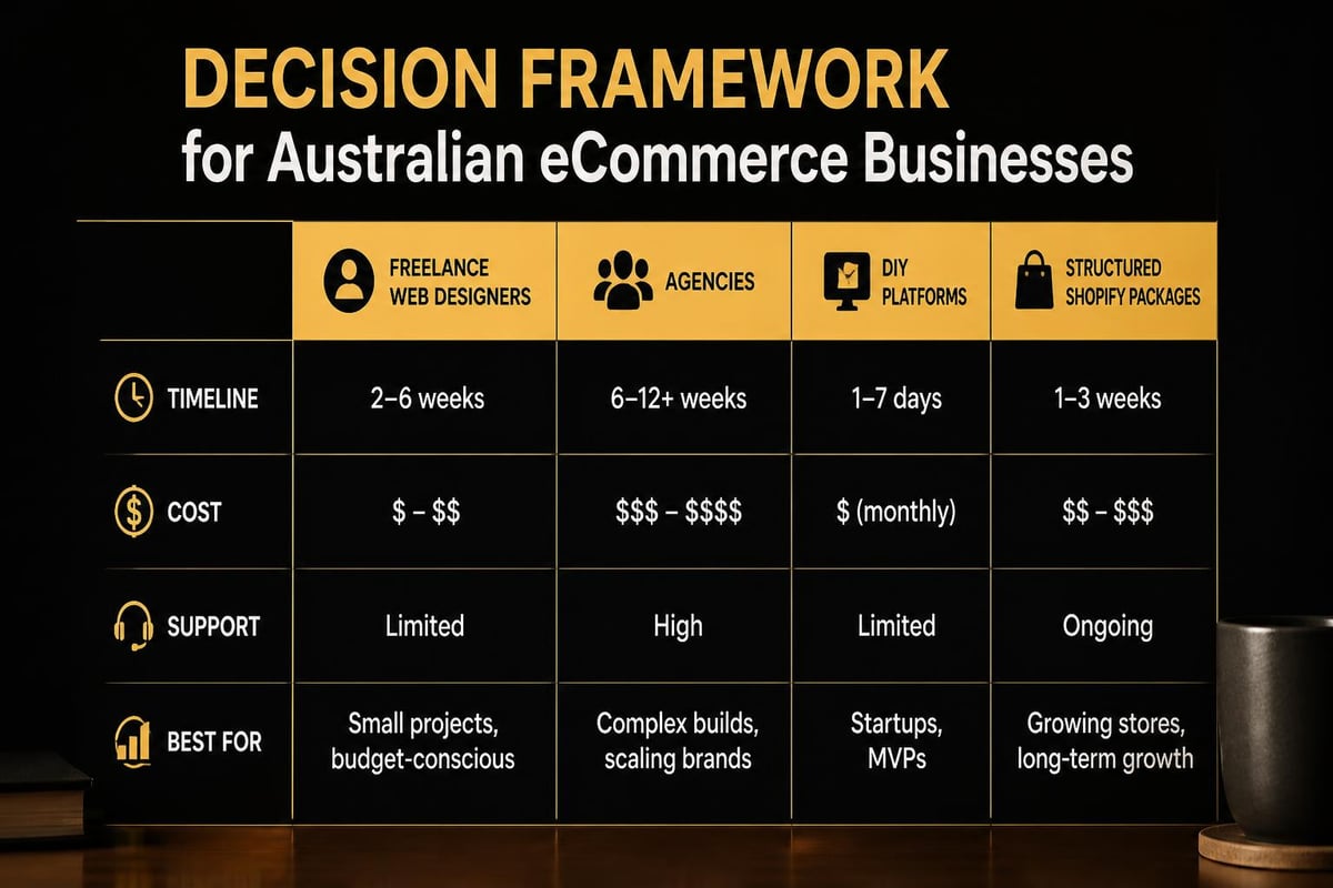 ECommerce development approach comparison