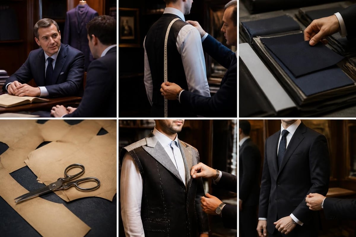 British custom tailoring process