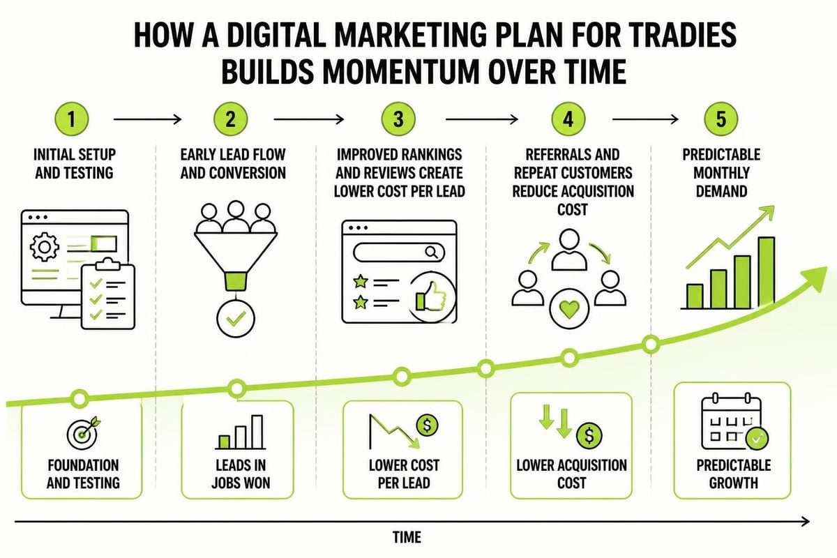 Compounding growth from a structured plan