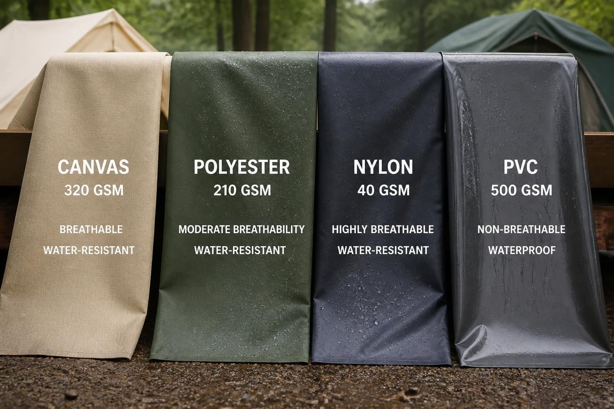 Tent fabric comparison
