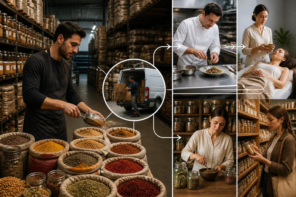 Distribution channels from spice wholesaler