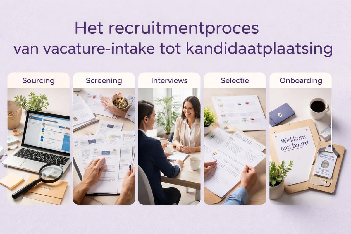 Recruitment workflow stappen