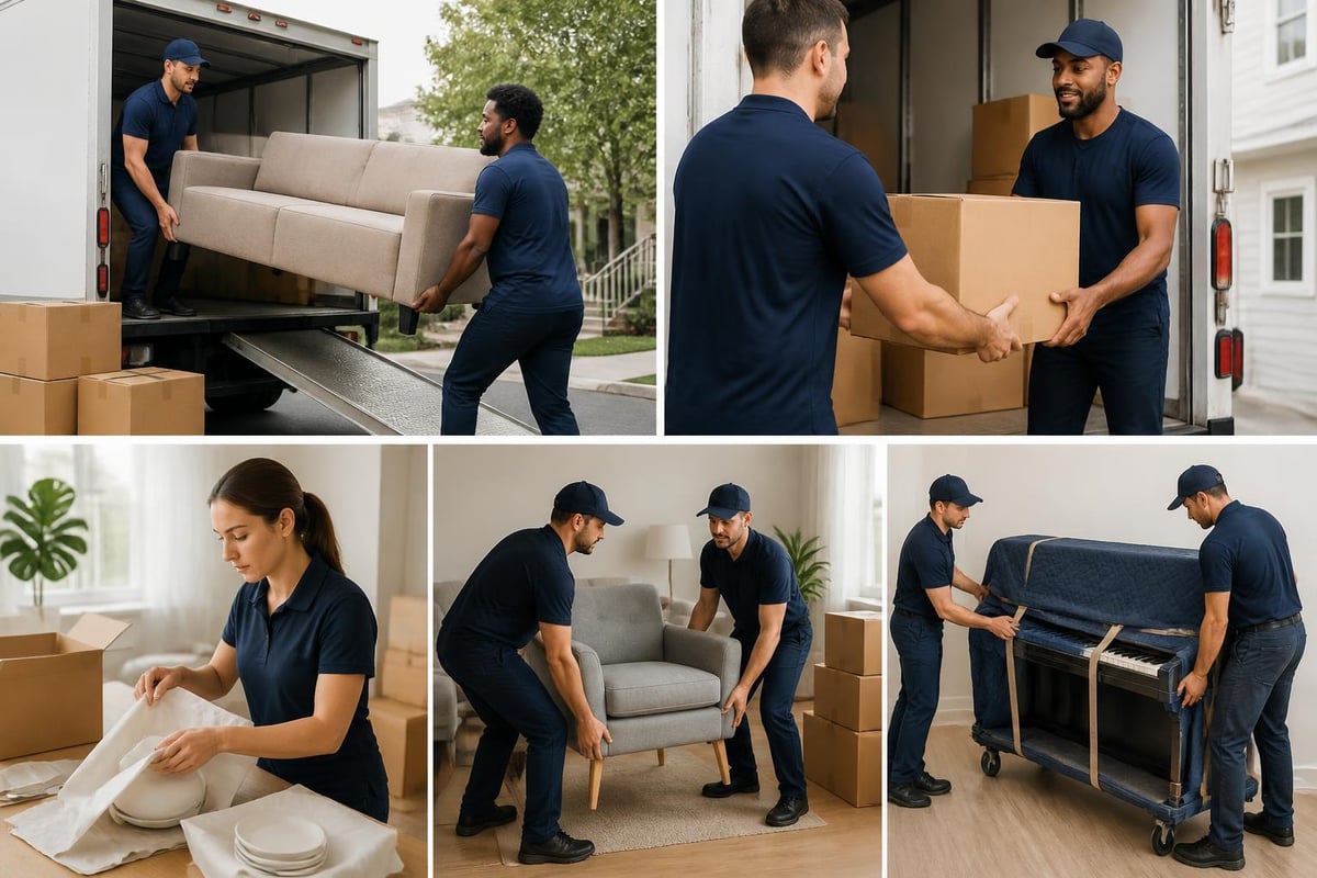Moving helper service categories