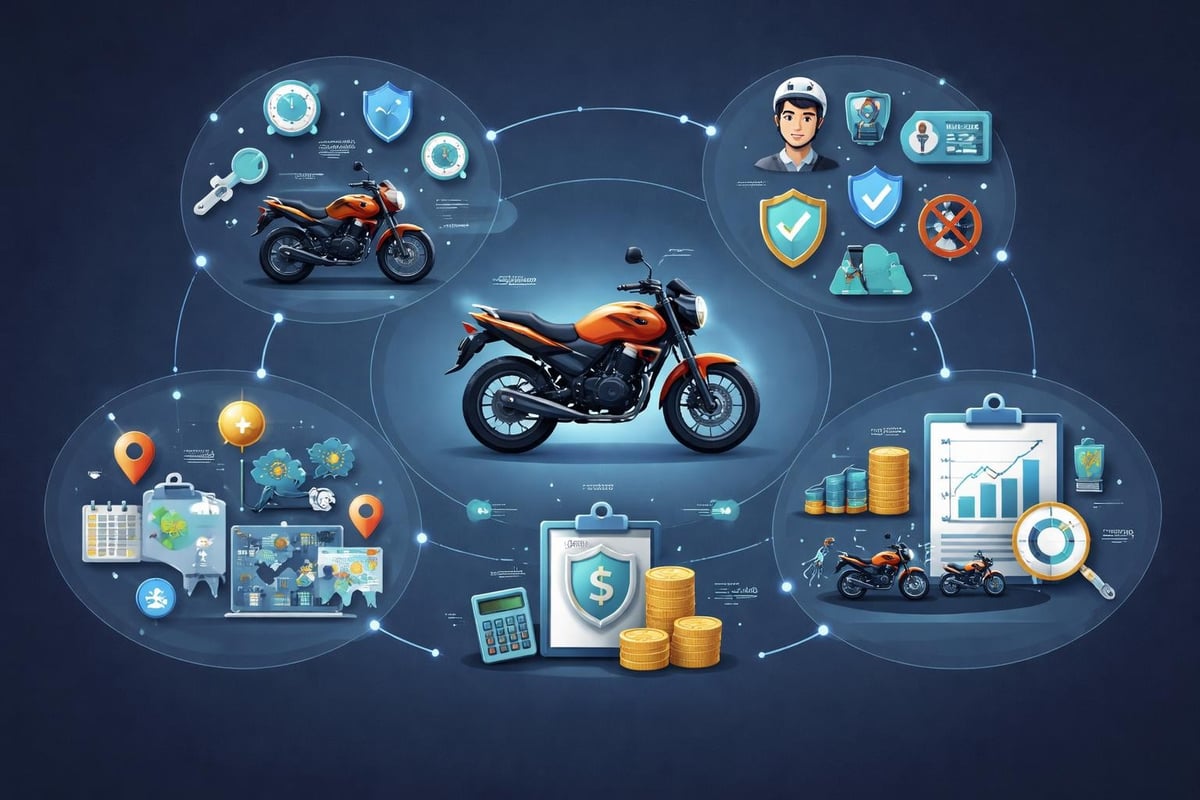 Factores de riesgo en seguros de motos 125