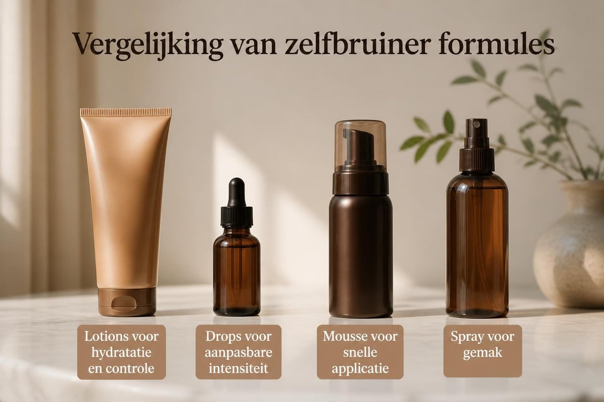 Verschillende zelfbruiner formules