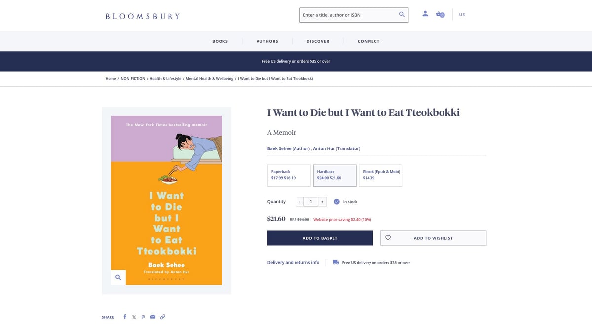 8 Must-Read Books About Mental Illness in 2026 - I Want to Die but I Want to Eat Tteokbokki by Baek Sehee