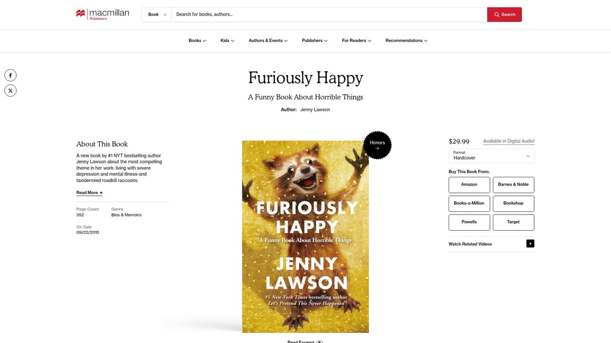 8 Must-Read Books About Mental Illness in 2026 - Furiously Happy by Jenny Lawson