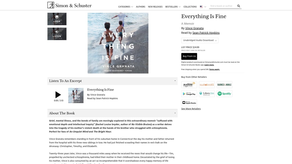 8 Must-Read Books About Mental Illness in 2026 - Everything Is Fine by Vince Granata