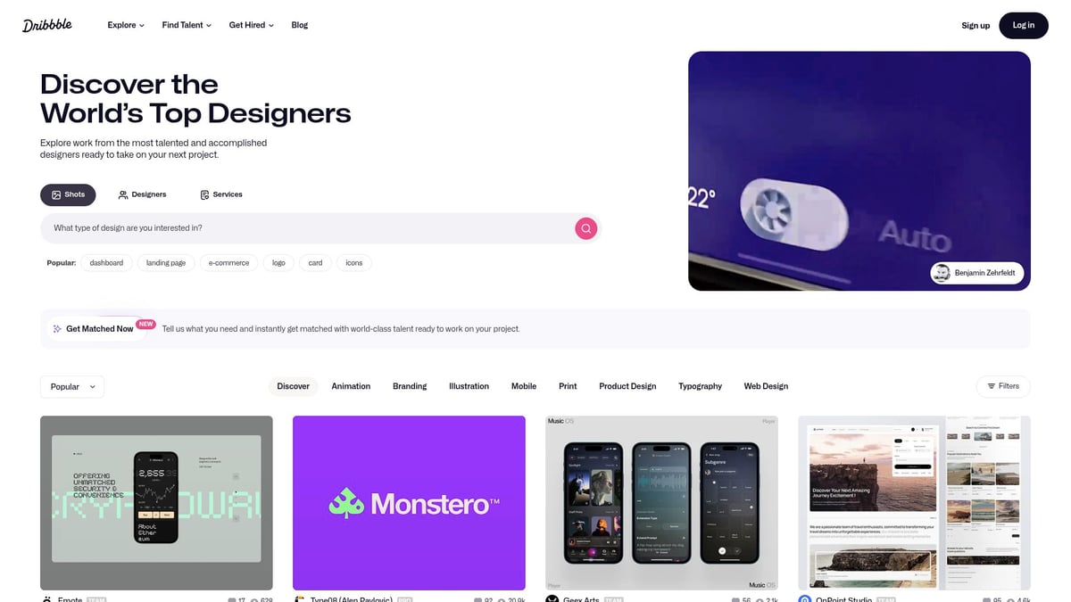9 Brilliant Amazing Design Websites to Inspire You in 2025 - Dribbble