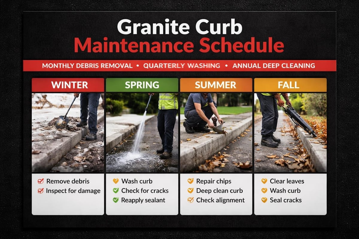 Granite kerb maintenance
