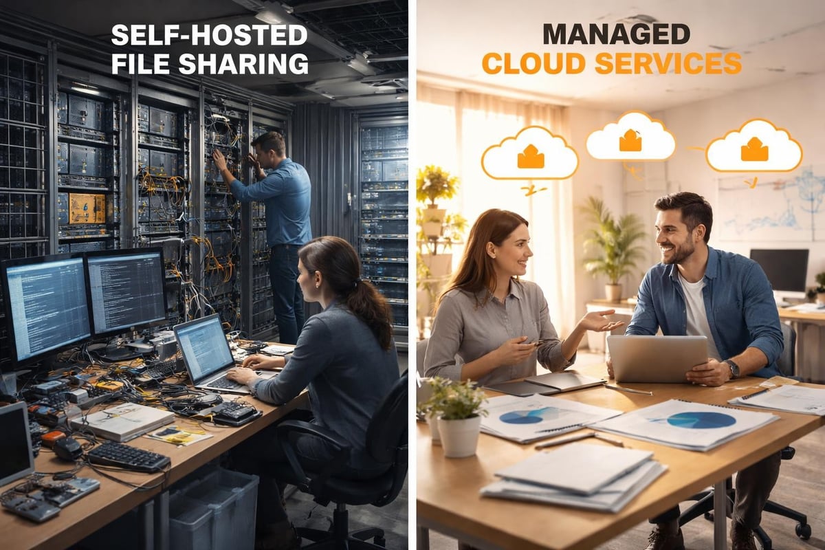 Self-hosted versus managed