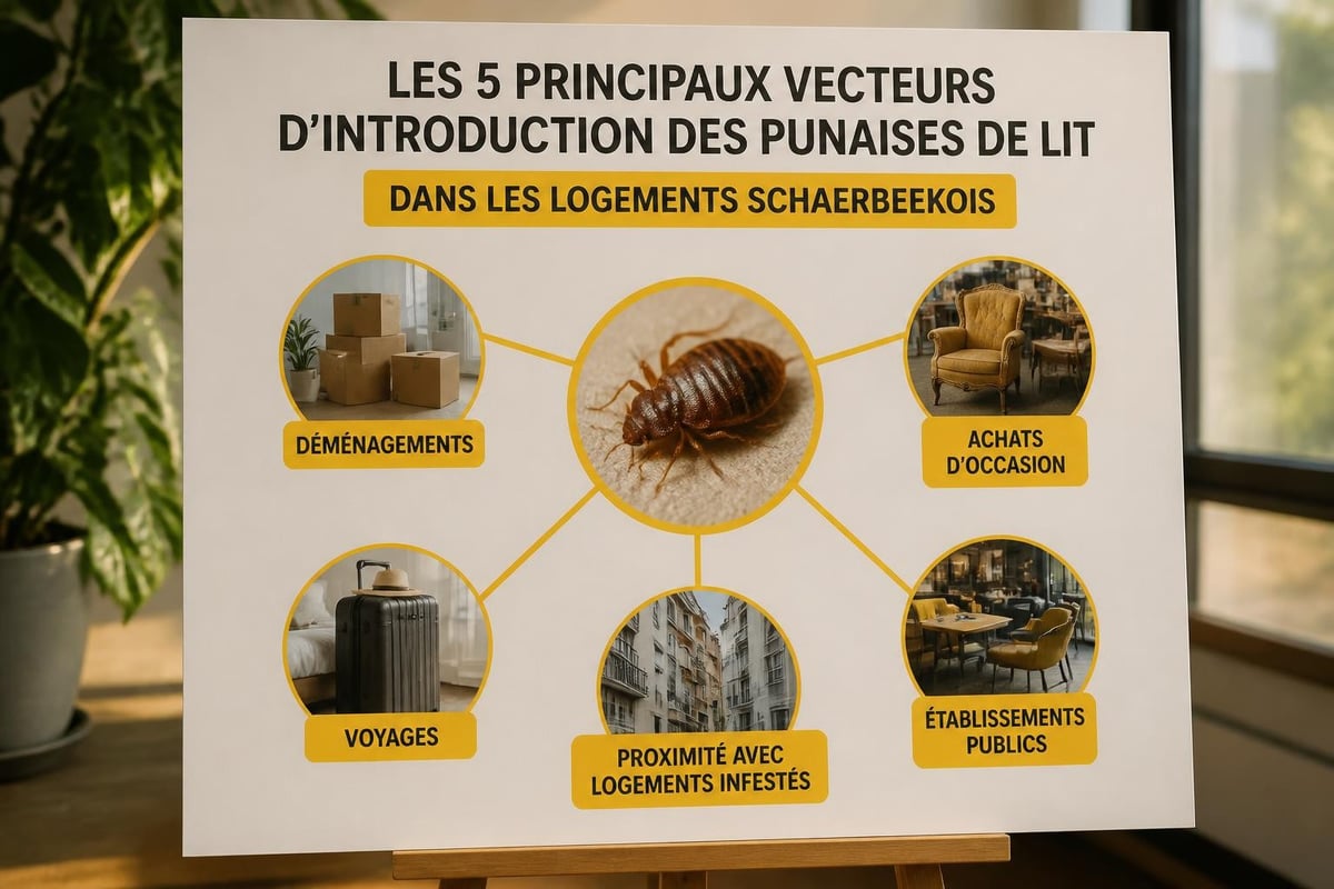 Facteurs de propagation des punaises à Schaerbeek