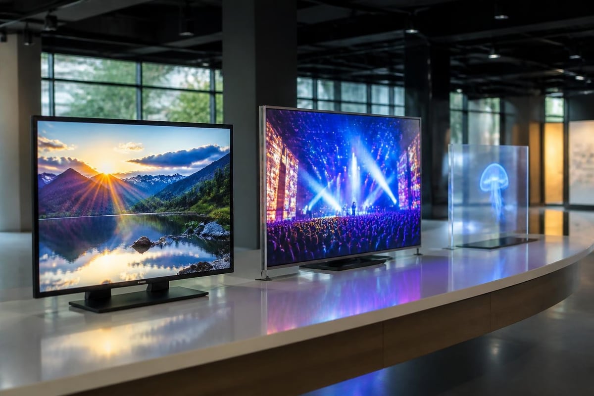 Digital signage display types comparison