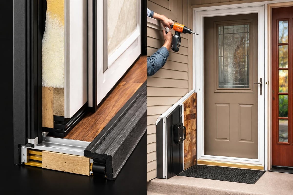 Front door energy efficiency layers