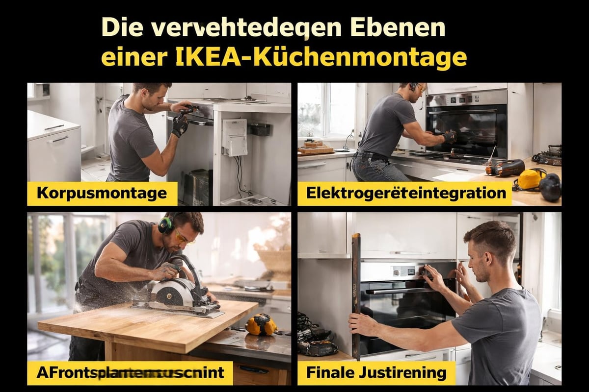 Komplexe IKEA-Küchenkomponenten