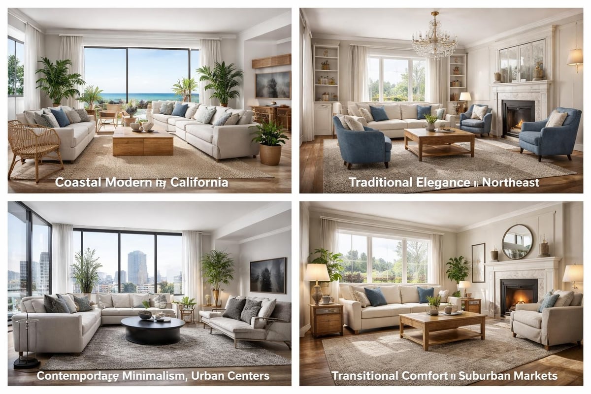 Regional staging style variations