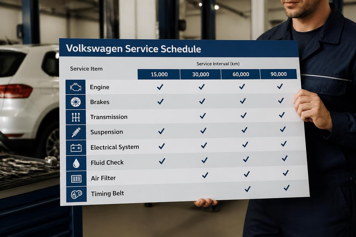 VW maintenance intervals