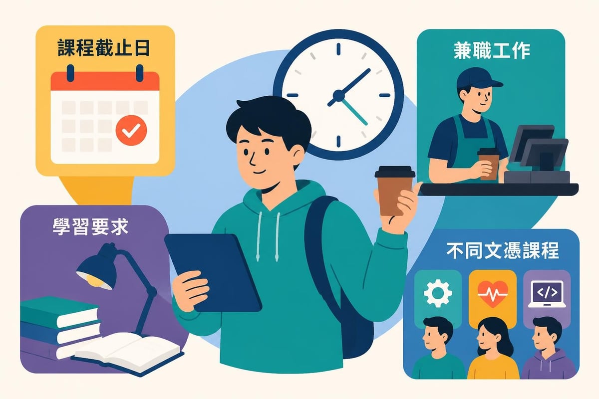 IVE學生平衡學業與兼職工作的時間分配