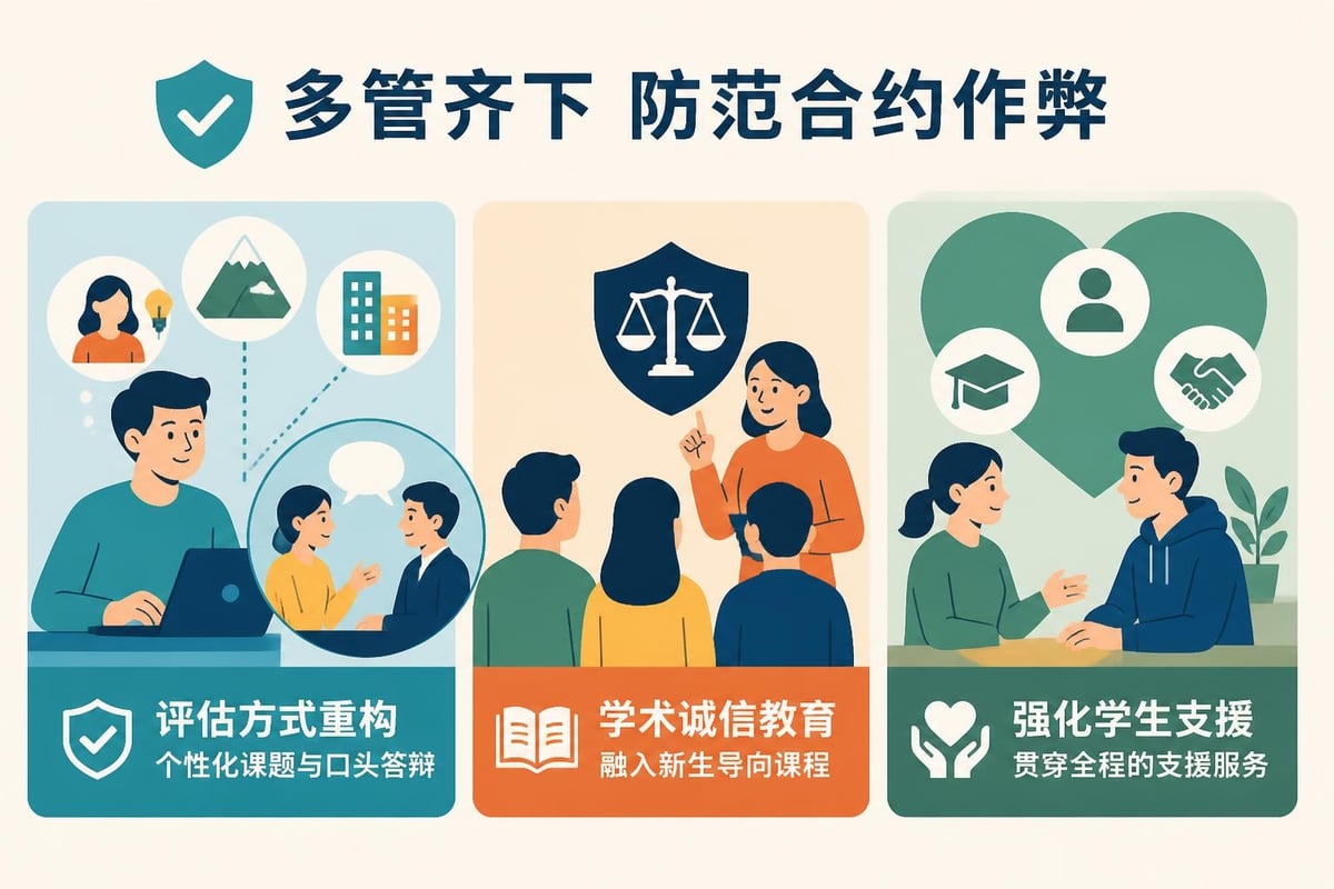 院校預防合約作弊的多層策略