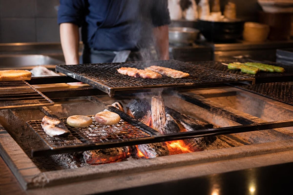 Robata heat control system