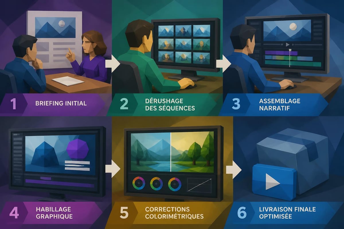 Processus de montage vidéo