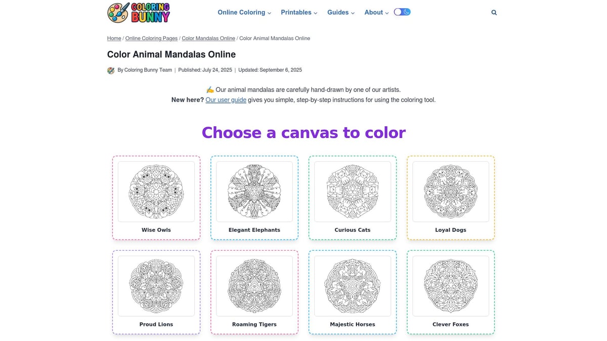 10 Stunning Mandala Coloring Printable Designs for 2026 - Animal Spirit Mandala