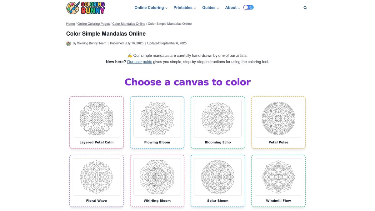 10 Stunning Mandala Coloring Printable Designs for 2026 - Simple Serenity Mandala