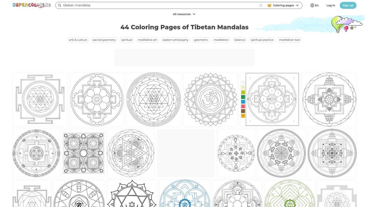 10 Stunning Mandala Coloring Printable Designs for 2026 - Tibetan Inspired Mandala