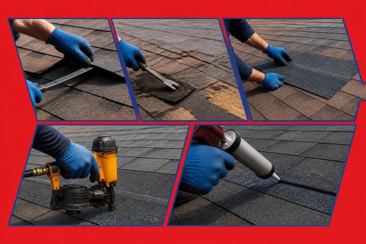 Shingle replacement process