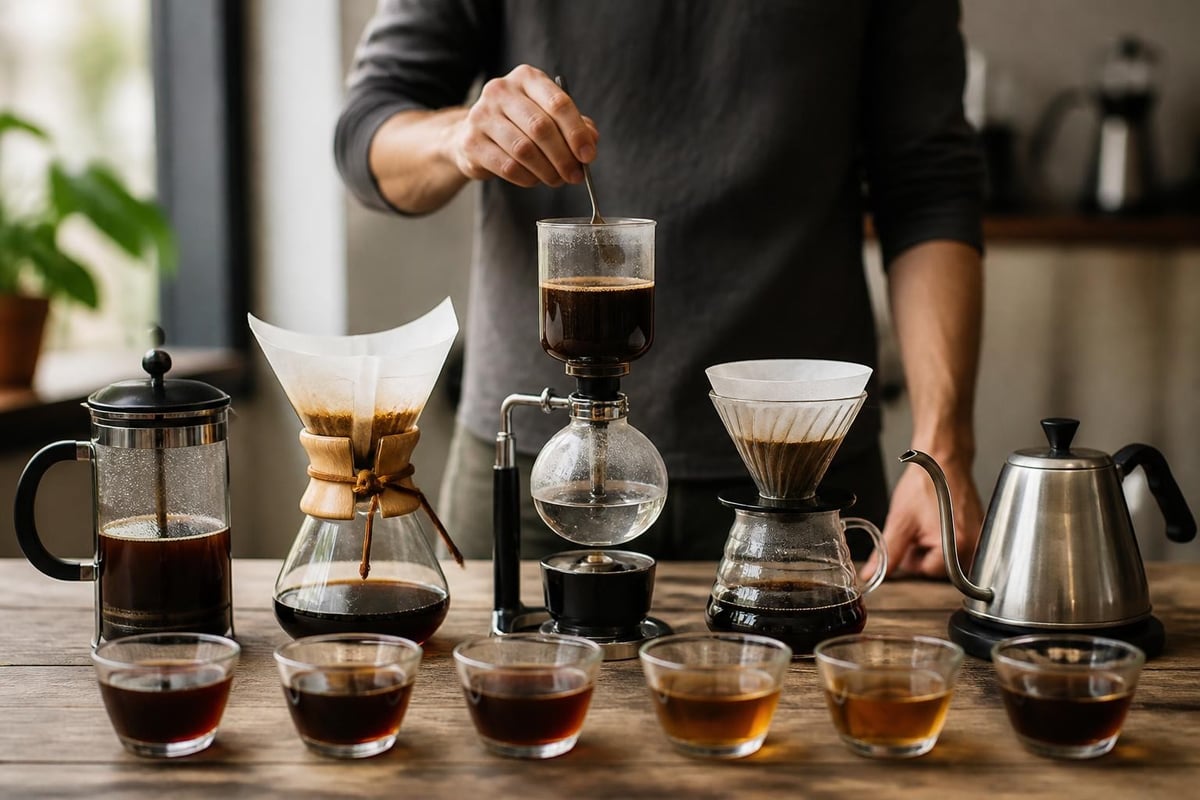 Paramètres d'extraction du café moulu