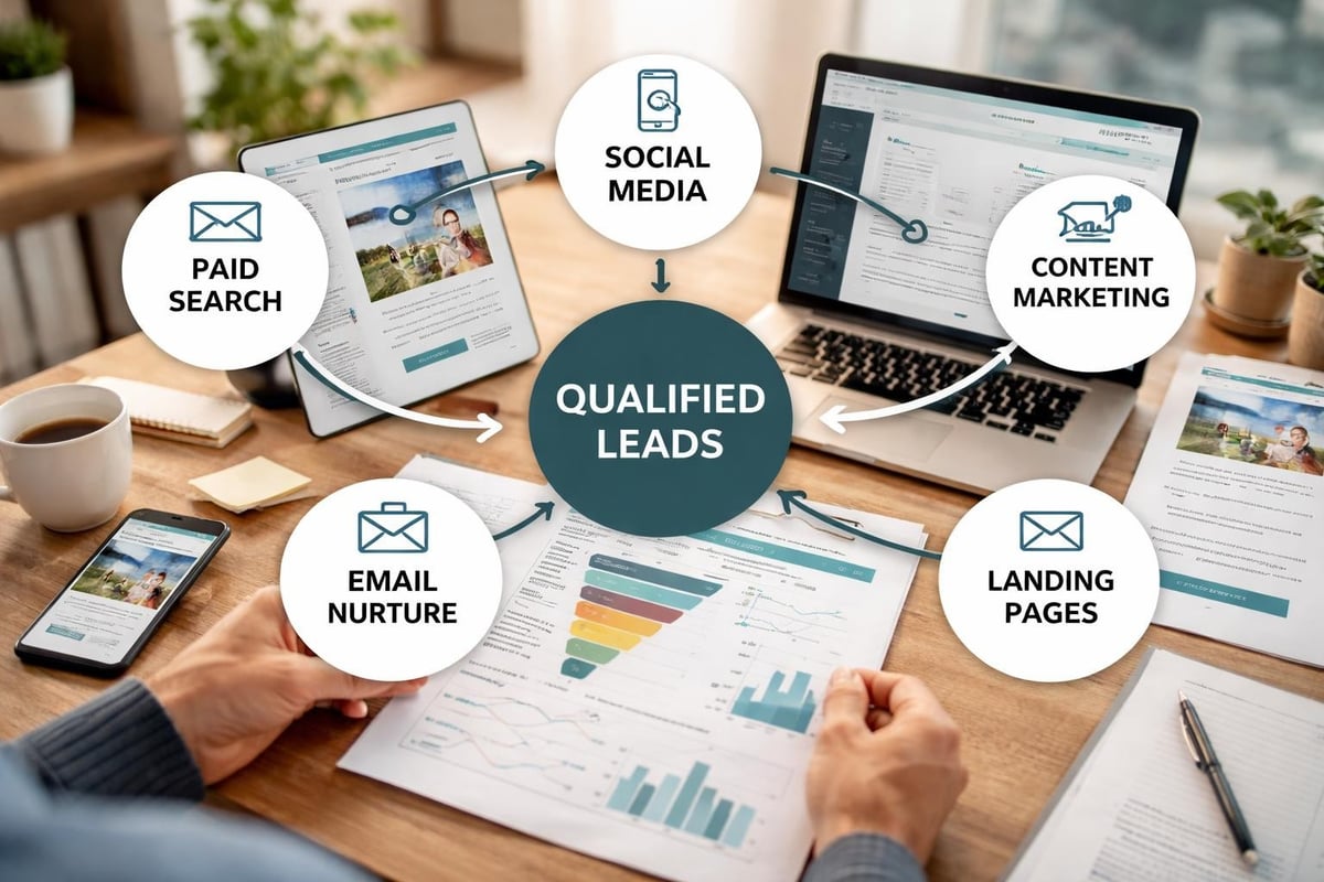 Digital marketing channels for financial advisors