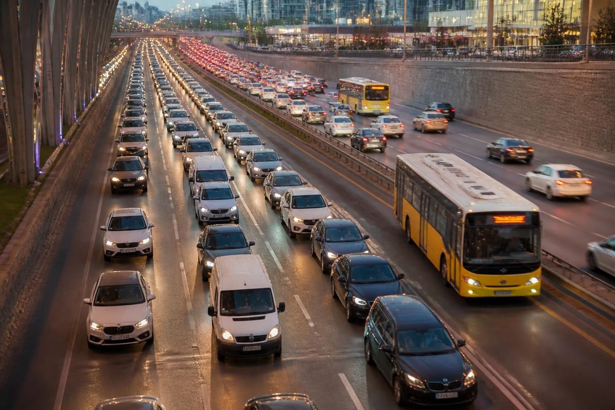 Istanbul traffic patterns