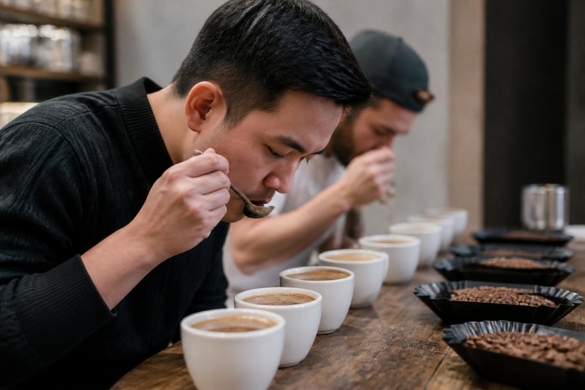 Coffee cupping and tasting methodology