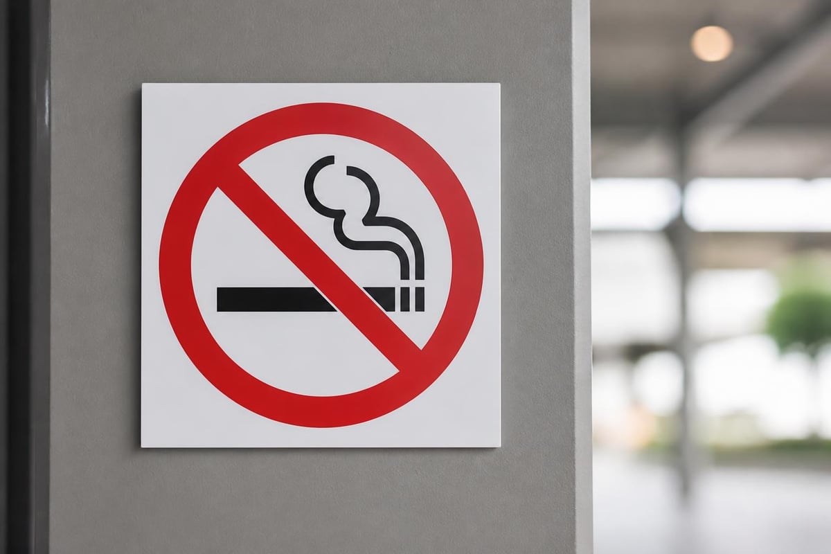 No smoking sign international symbol