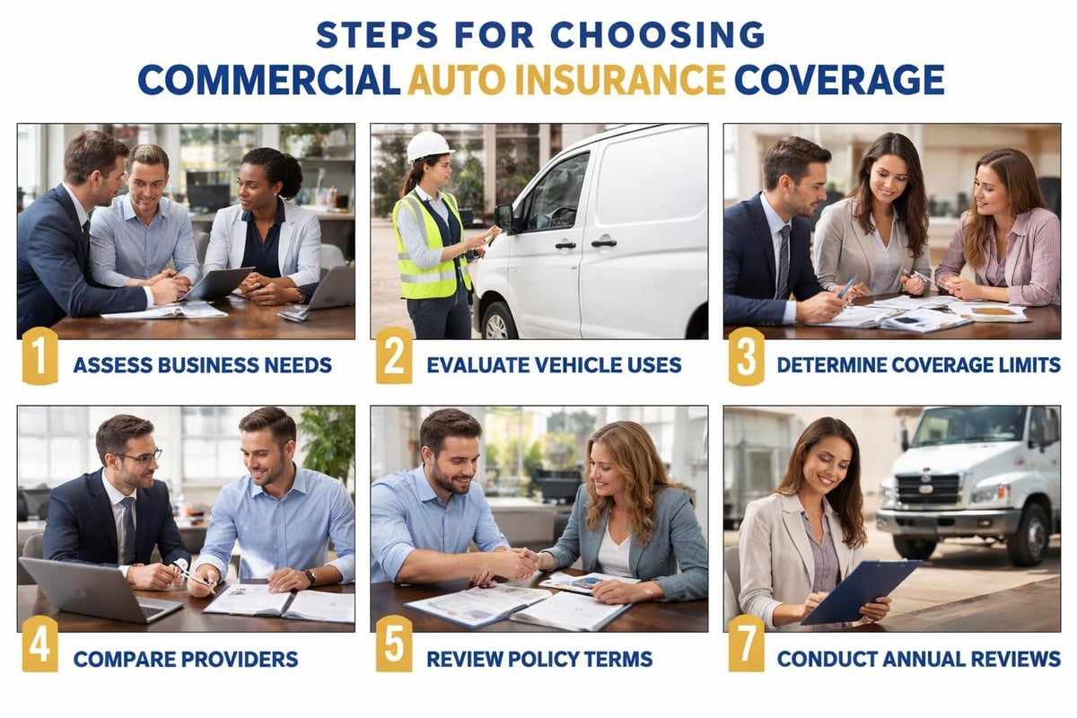 Commercial auto insurance selection process