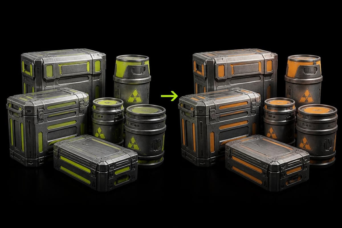 Palette texture editing for games