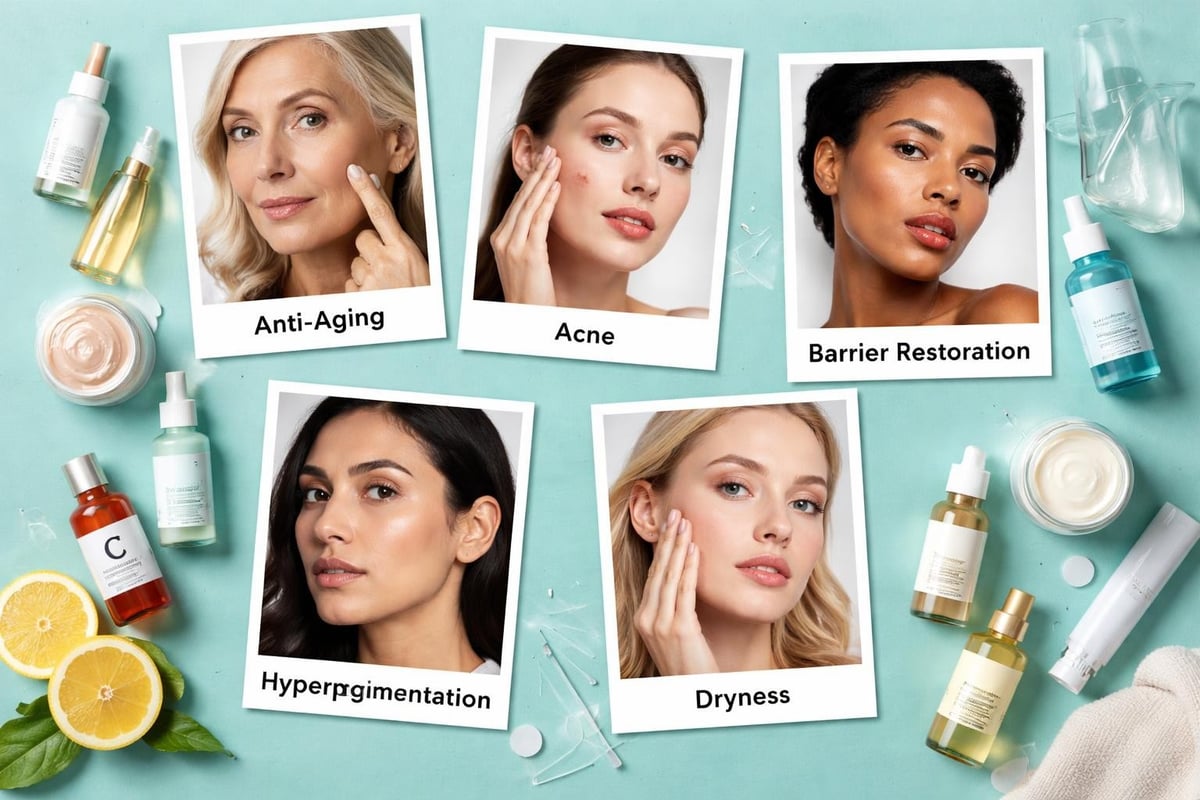 Skin care concerns categories