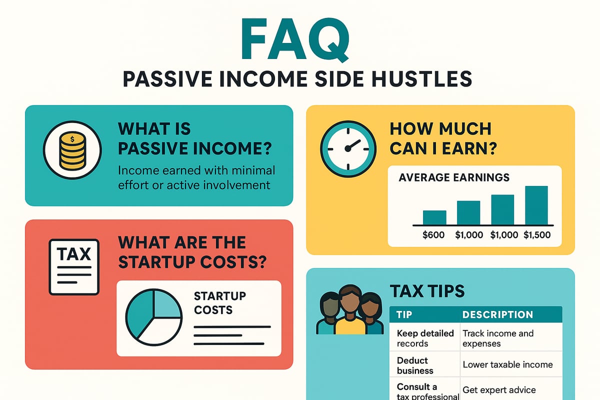 Frequently Asked Questions About Passive Income Side Hustles