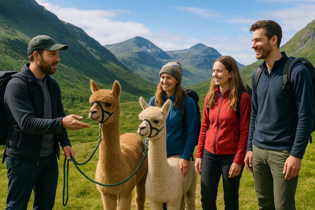 Alpakkavandring – Slik foregår en typisk tur