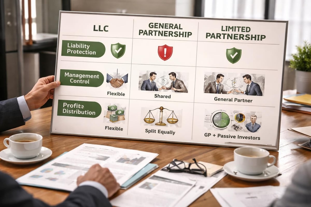 Property investment group structure comparison