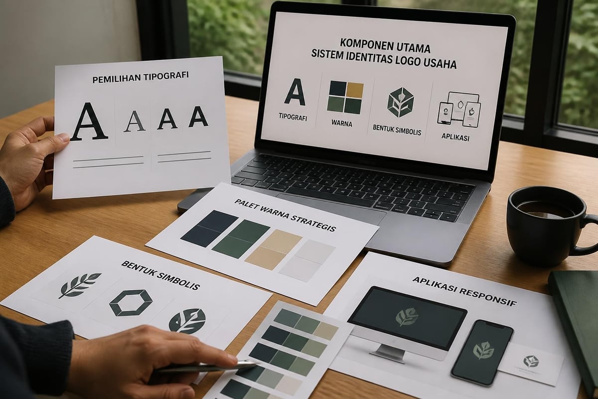 Elemen logo usaha untuk UMKM